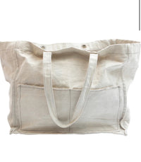 Distressed  Canvas Tote Bag