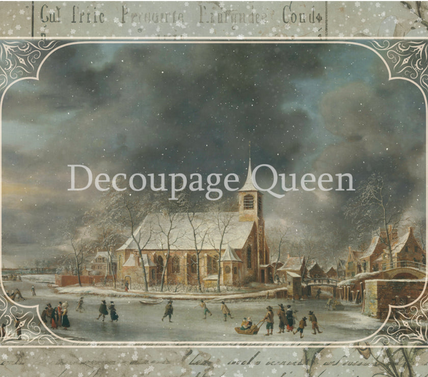 Winter's Joy, Decoupage Queen Dainty and the Queen