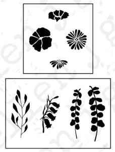 Botanical Stencil Set ejg