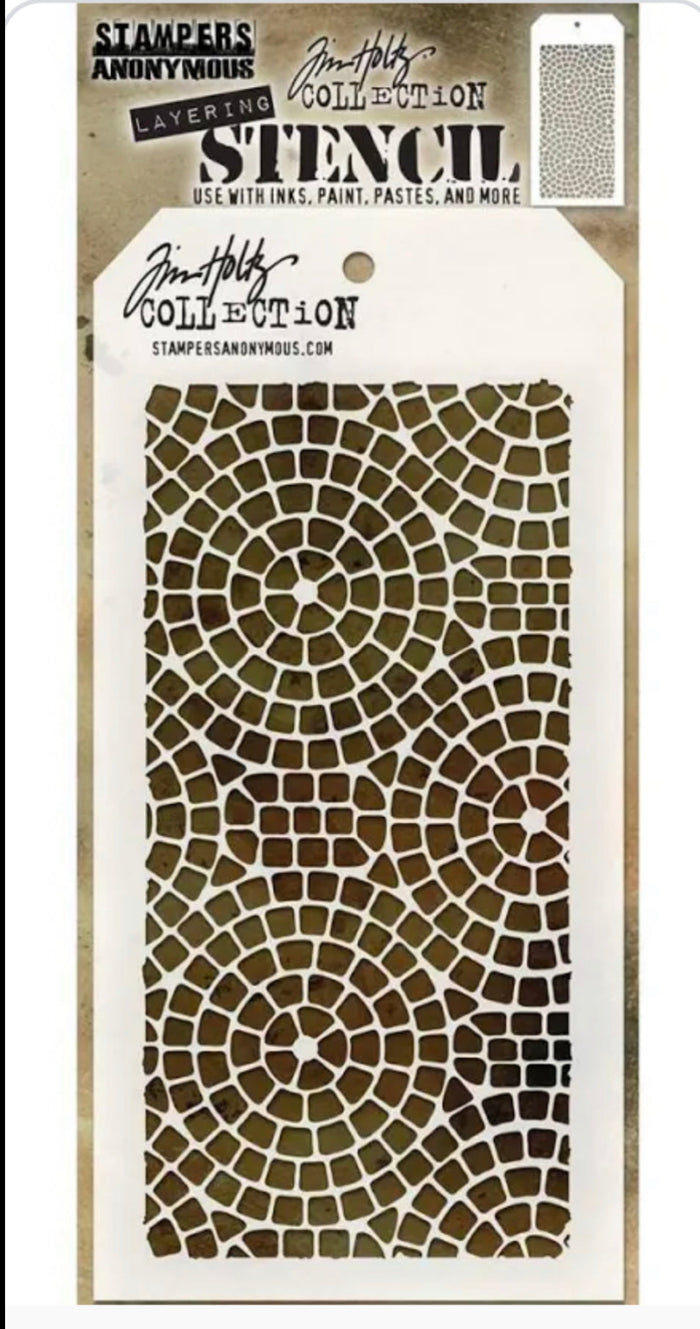 Tim Holtz Stencil Mosaic