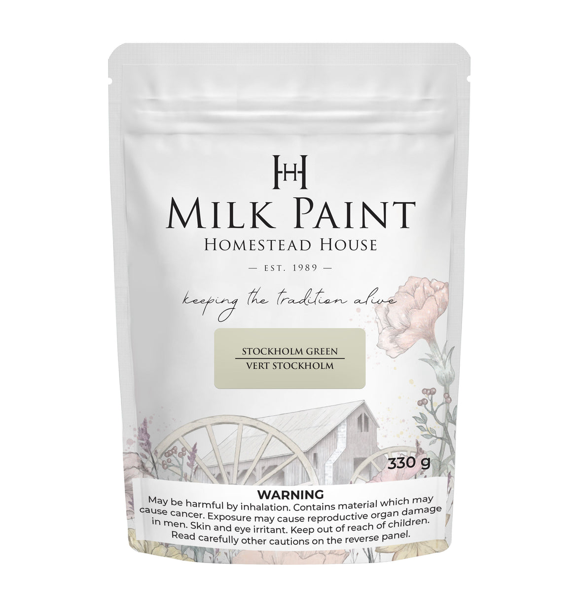 Stockholm Green Homestead House Milkpaint 330g