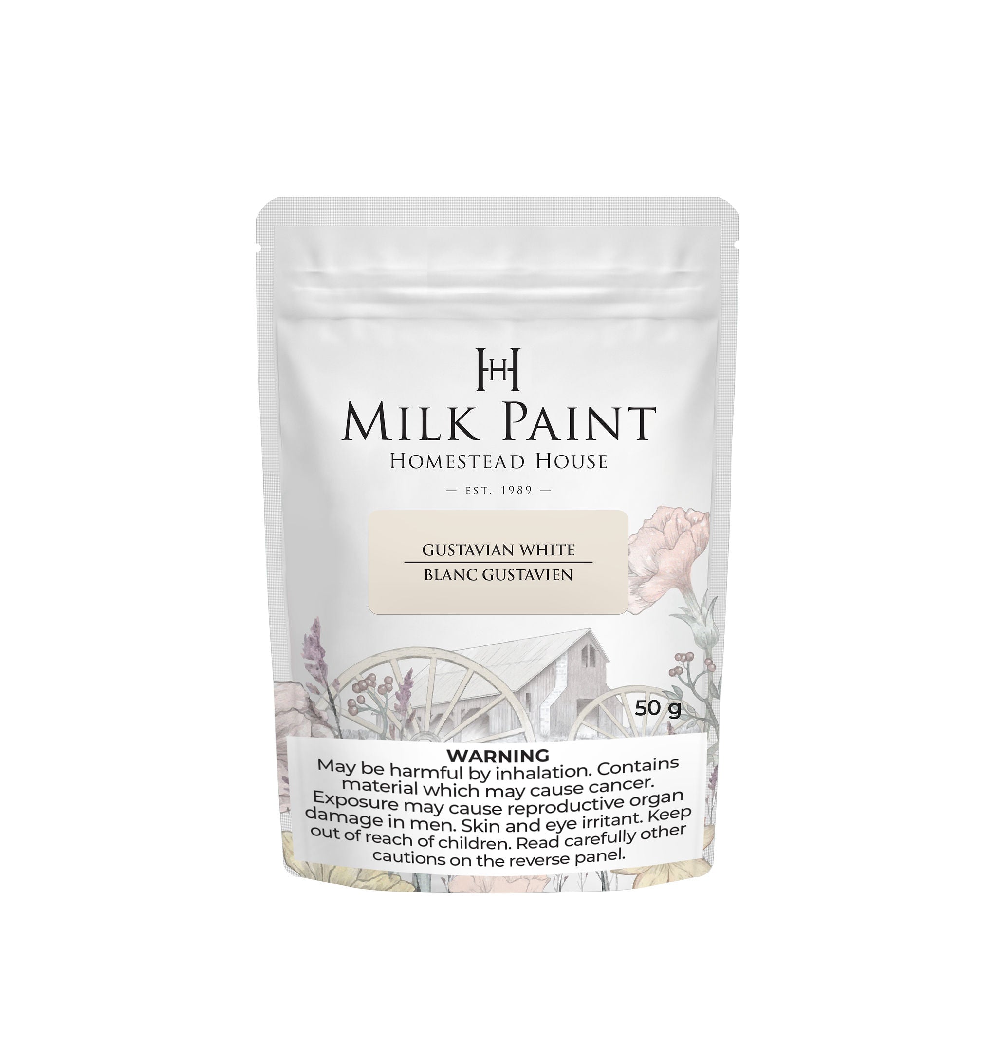 Gustavian White Homestead House Milkpaint