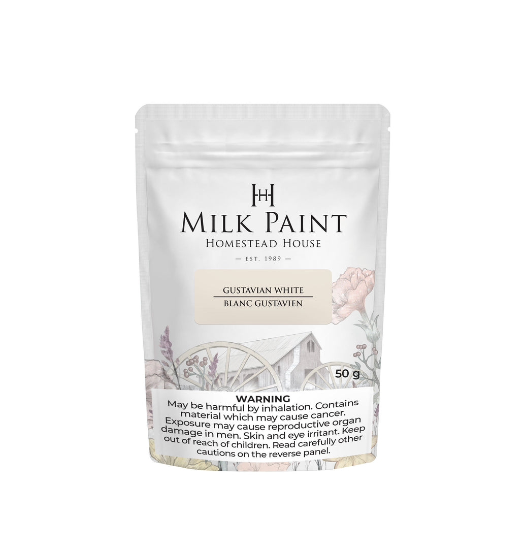Gustavian White Homestead House Milkpaint