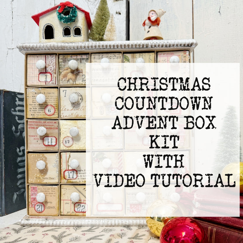 210 Countdown Box ADVENT CHRISTMAS COUNTDOWN BOX (INCLUDES TUTORIAL)