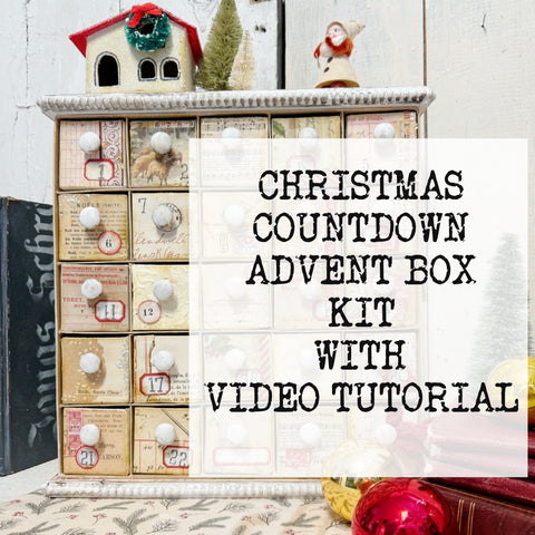 ADVENT CHRISTMAS COUNTDOWN BOX  (INCLUDES TUTORIAL)