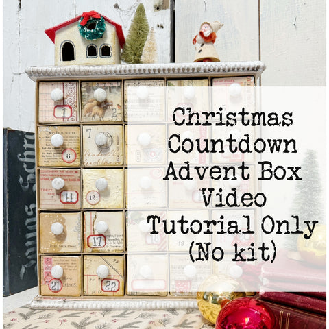 ADVENT CHRISTMAS COUNTDOWN BOX  TUTORIAL ONLY