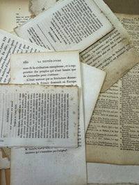 French Book Pages set of 50