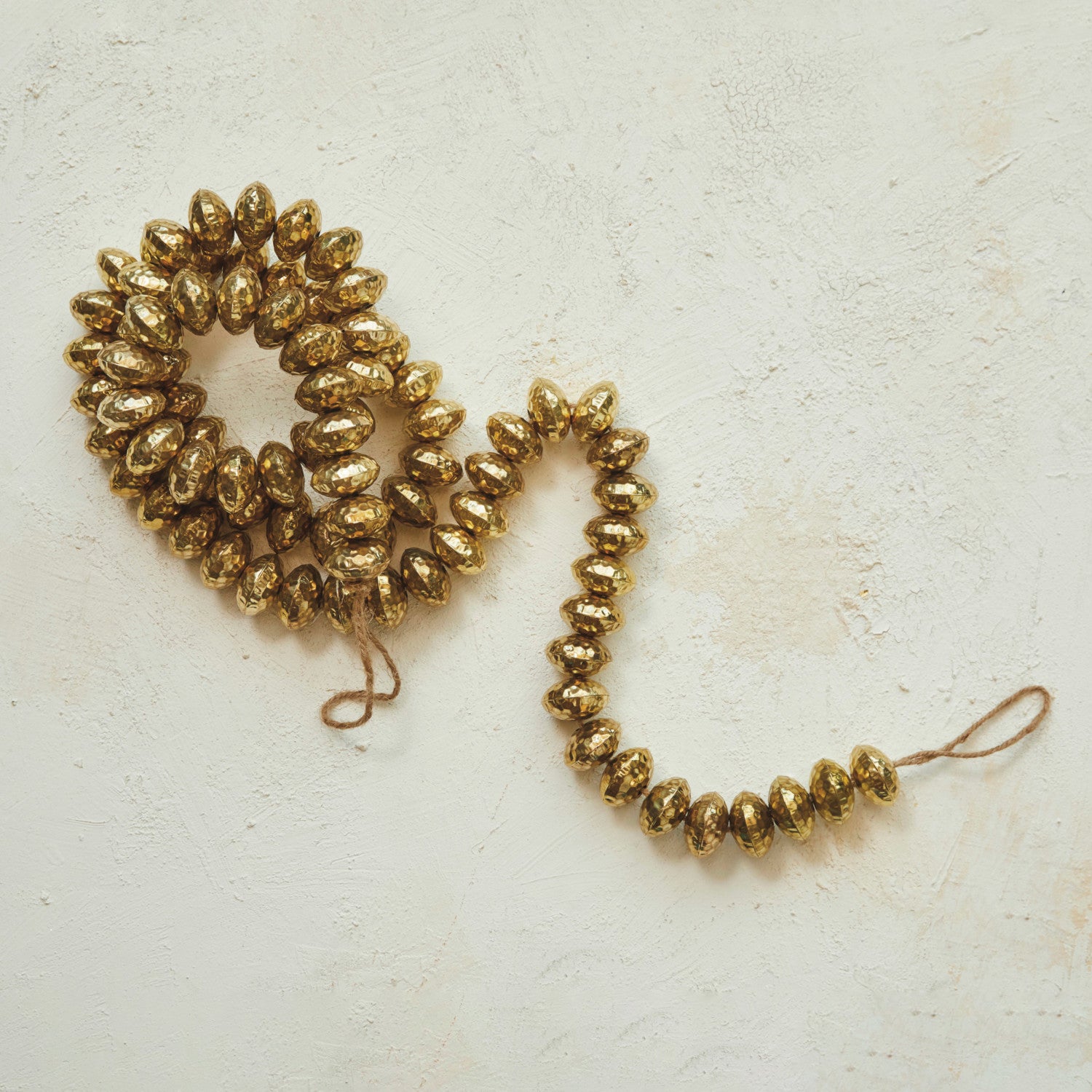 Hammered Gold Metal Ball Garland