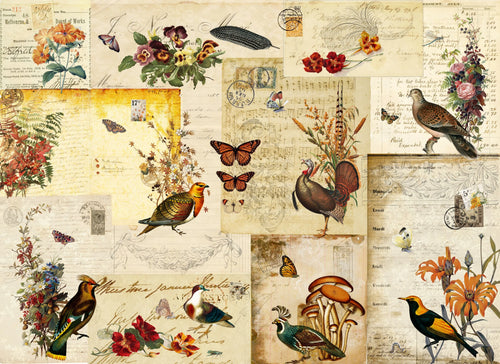Fall Flock Masterboard, design by Roycycled, arts & entertainment > hobbies & creative arts > arts & crafts > art & crafting materials > art & craft paper, for decoupage and crafting