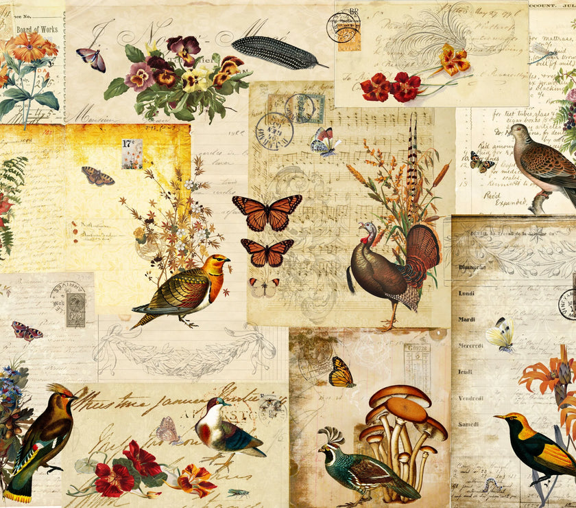 Fall Flock Masterboard, design by Roycycled, arts & entertainment > hobbies & creative arts > arts & crafts > art & crafting materials > art & craft paper, for decoupage and crafting