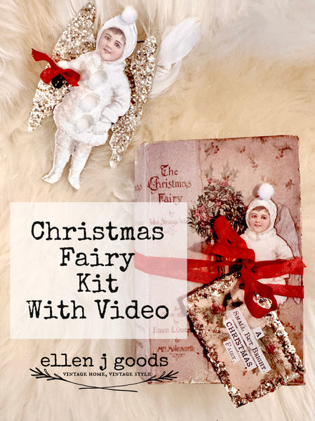 A Christmas Fairy Ornament and Book Box Kit