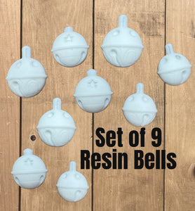 Set of 9 Resin bells castings (IOD Jingle)