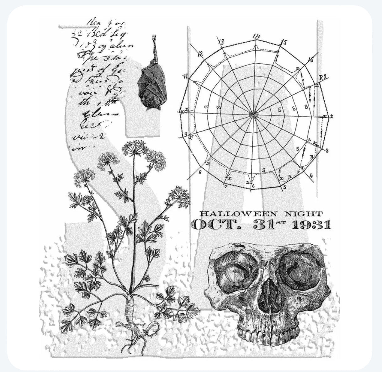 Tim Holtz Stamp The Oscure