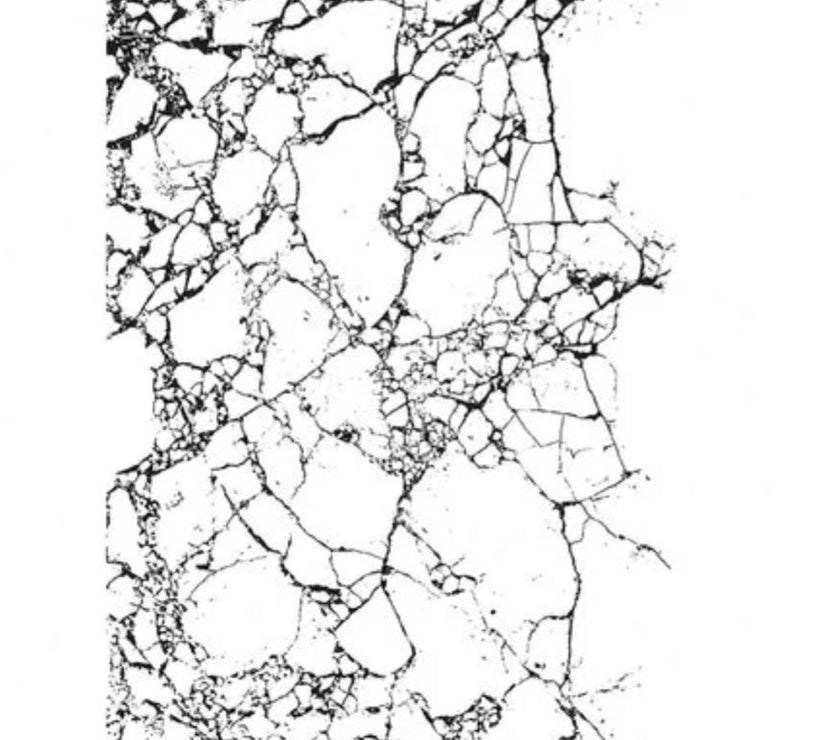 Tim Holtz Stamp Shattered with Acrylic Grid Block