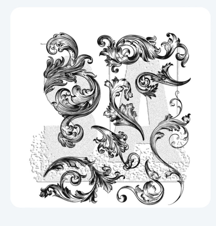 Tim Holtz Stamp Scrollwork