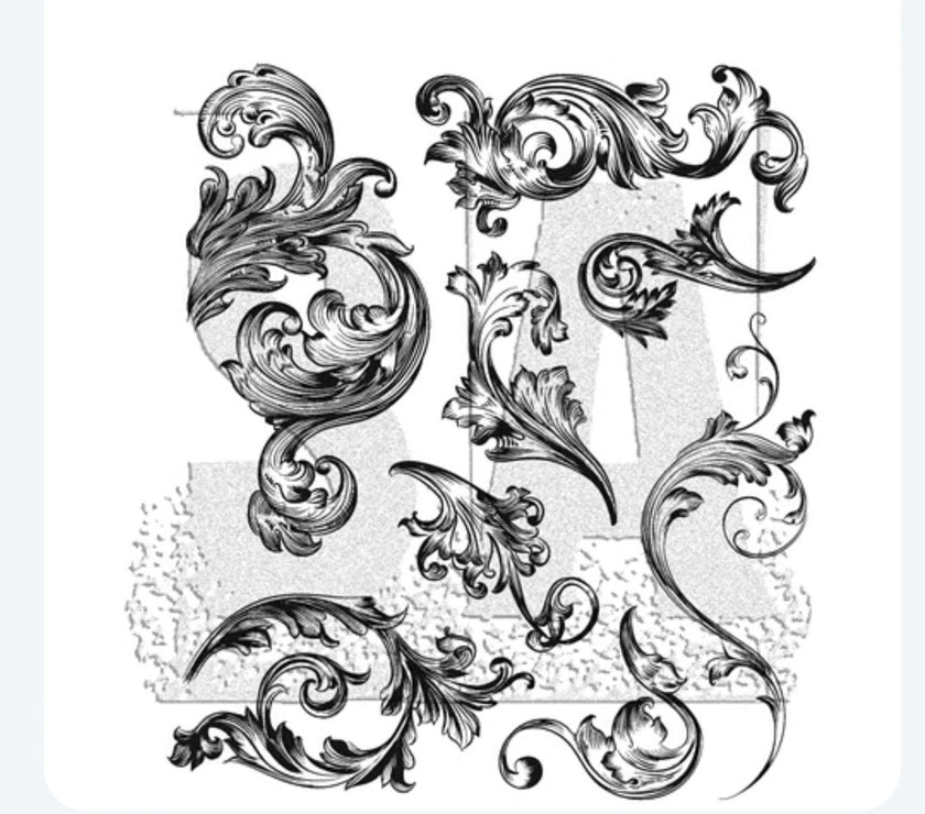 Tim Holtz Stamp Scrollwork