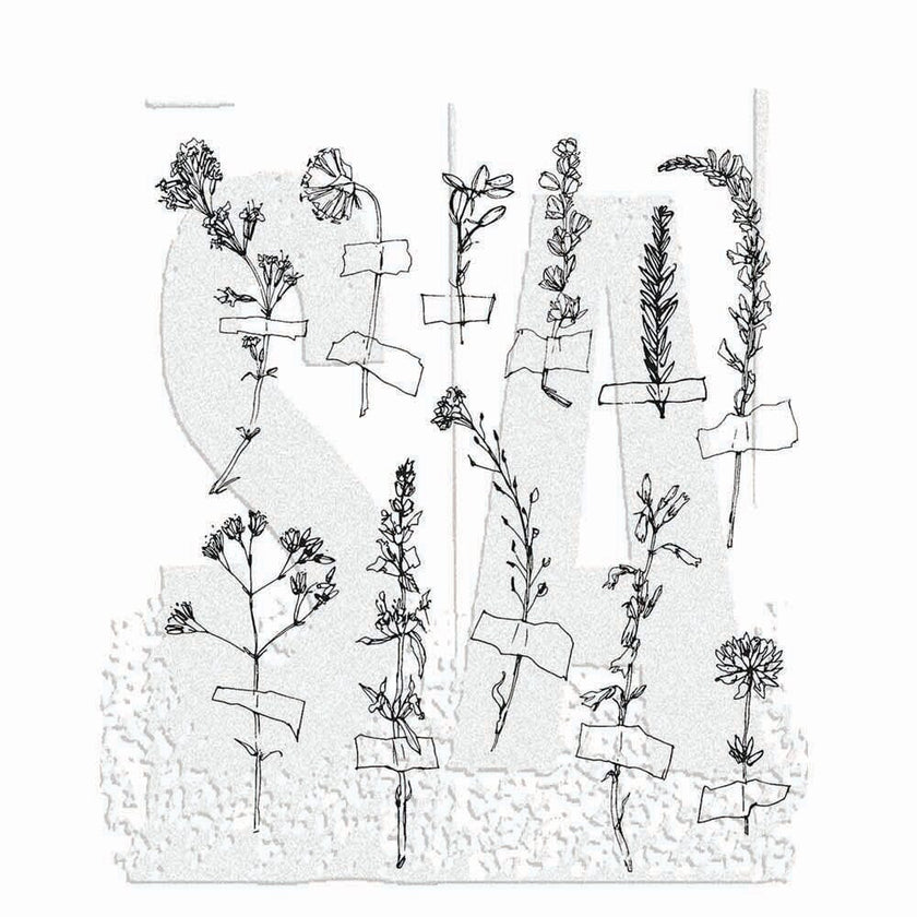 Tim Holtz Stamp Forgotten Garden