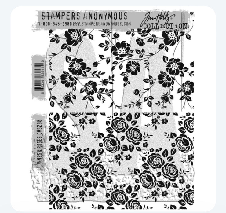 Tim Holtz Stamp Vines and Roses