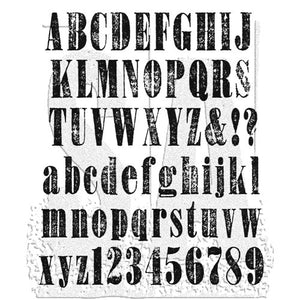 Tim Holtz Stamp Worn Text