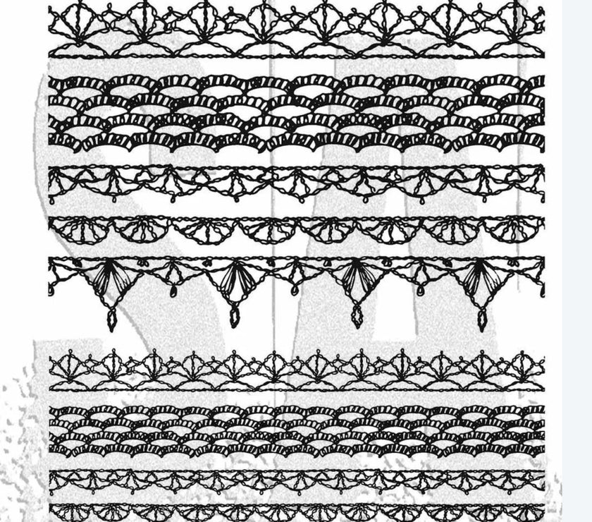 Tim Holtz Stamp Crochet  Trim