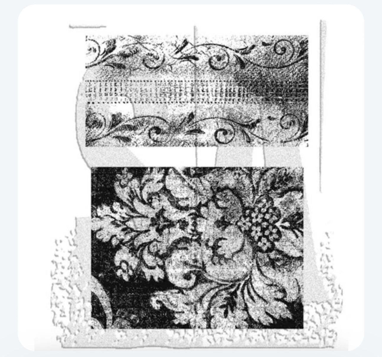 Tim Holtz Stamp Weathered Textiles