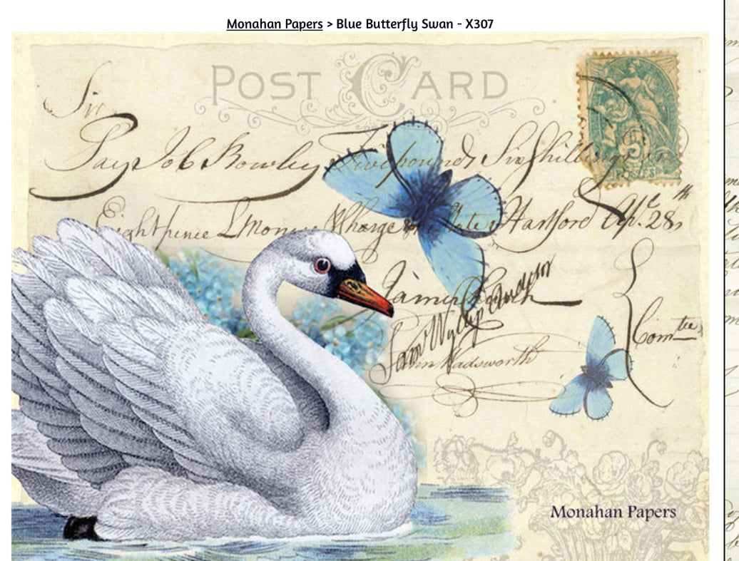 Blue Butterfly Swan (019) X307