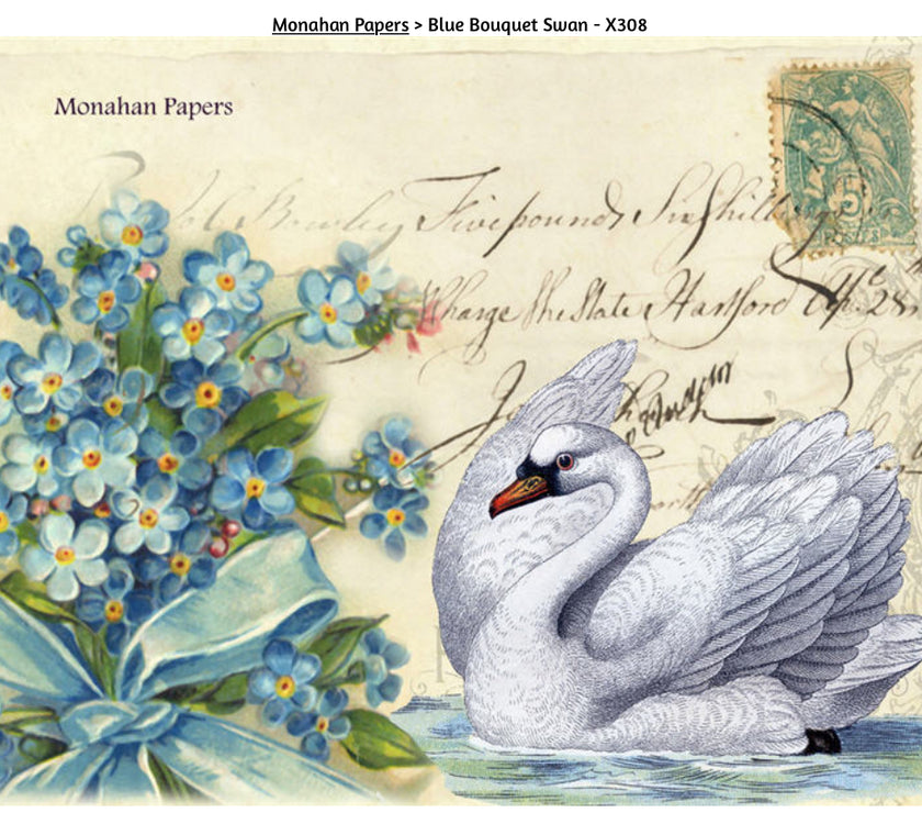 Blue Bouquet Swan (019) X308