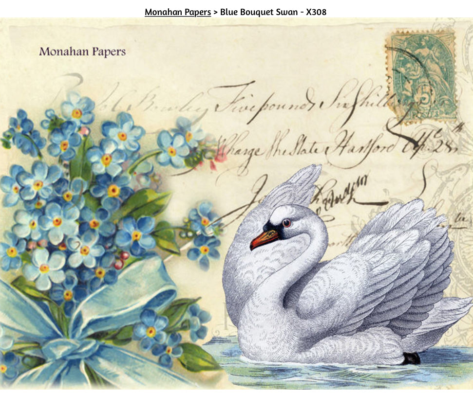 Blue Bouquet Swan (019) X308