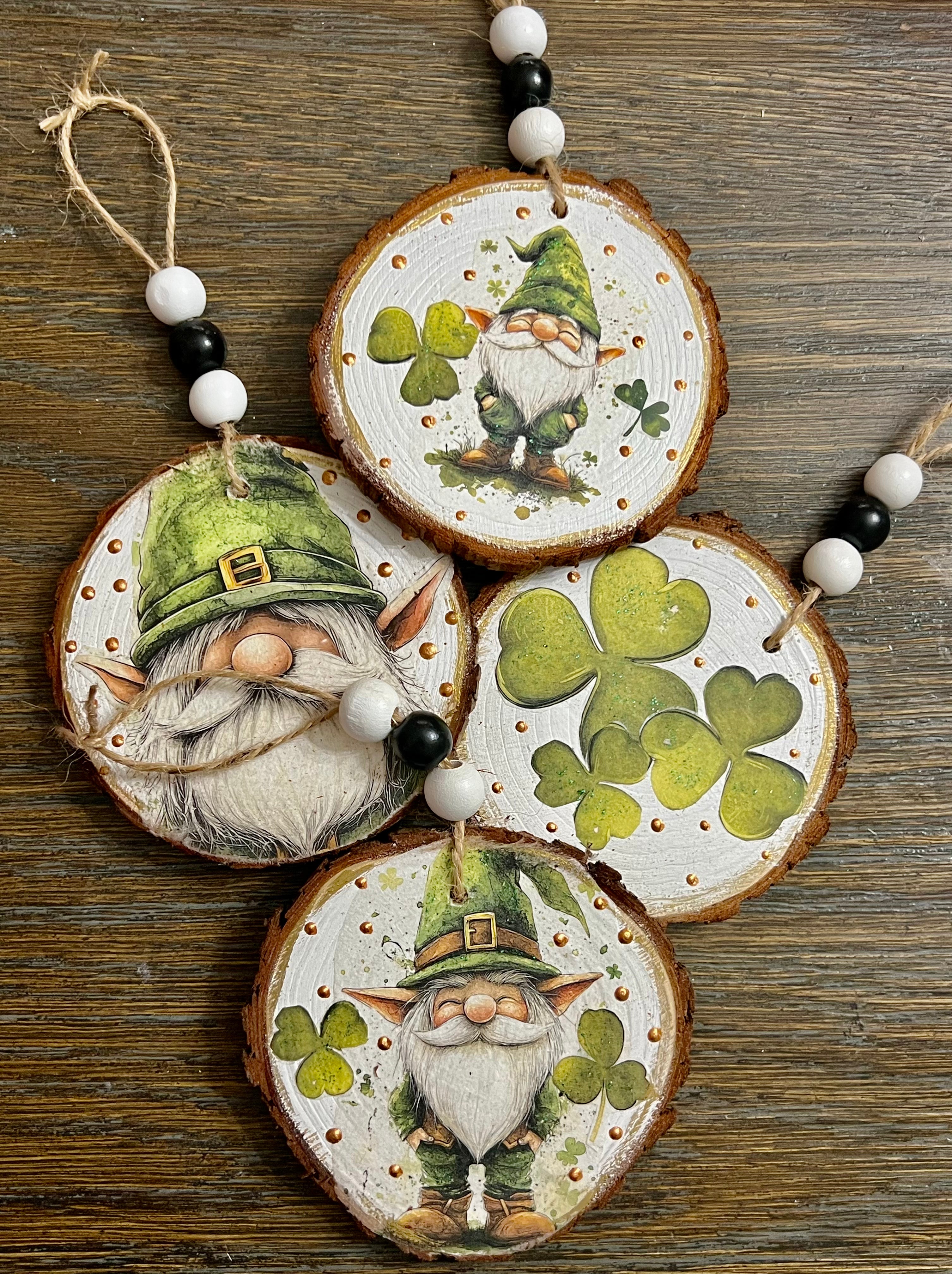 SAINT PATRICK’S DAY GNOME WOOD SLICE PAINT SESSION with Julie Fenton 3/8