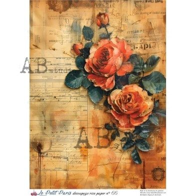 Two Orange Roses AB PP66