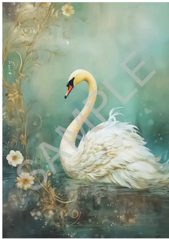 Dreamscape Swan Left Facing