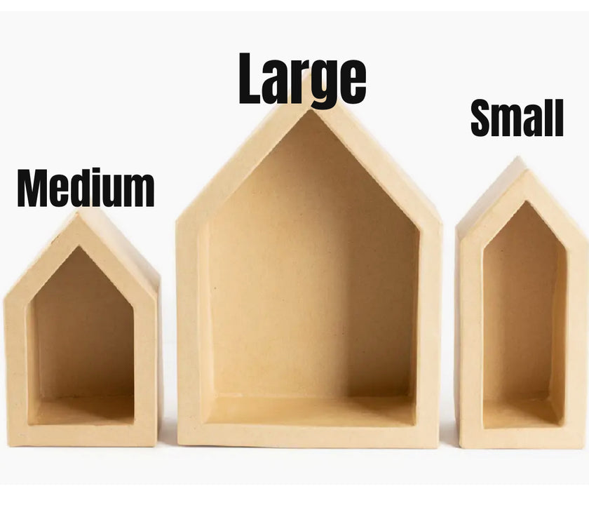 Paper Mache Shadow Box 3 sizes