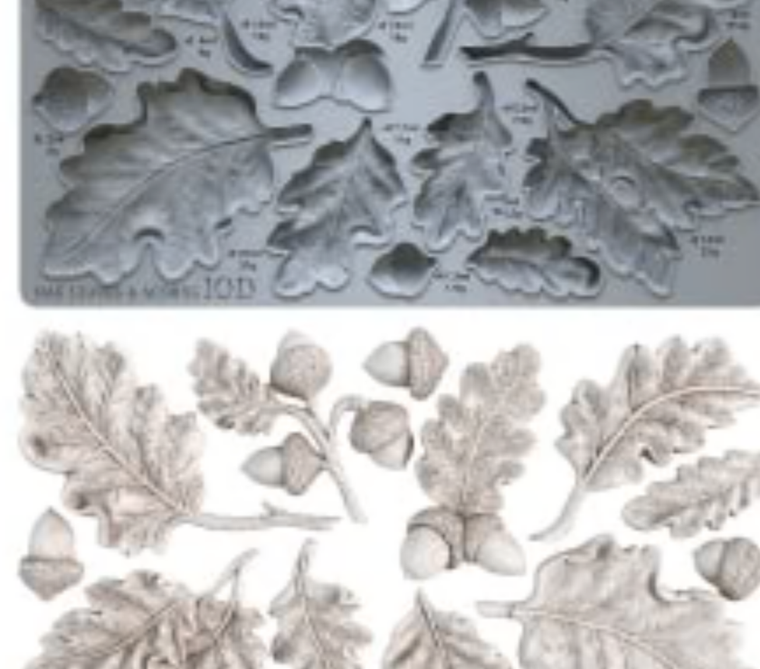 Oak Leaves and Acorns IOD Décor Mould