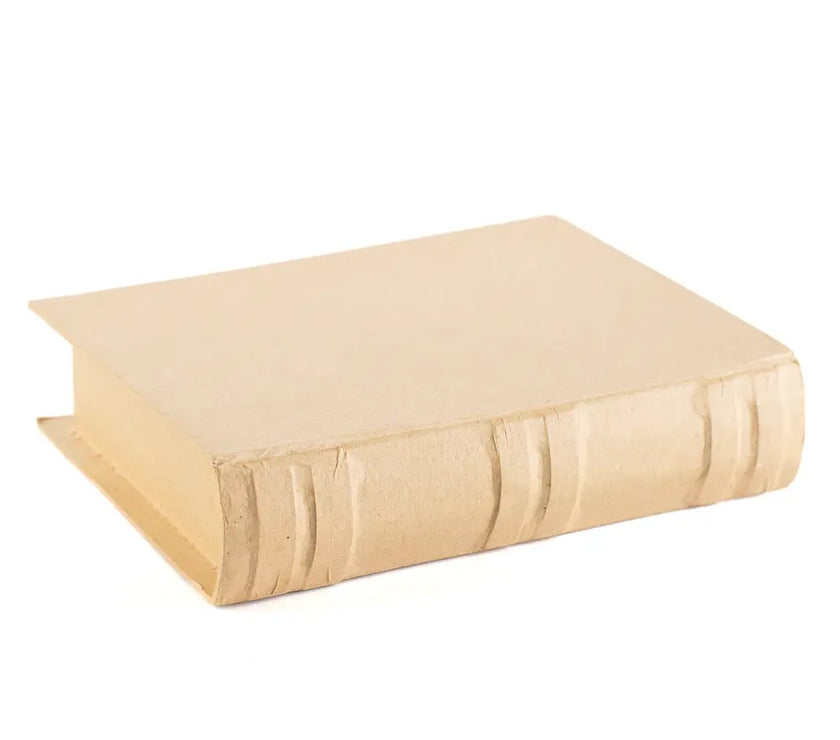 Paper Mache’  book box 7 3/4”