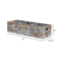 Wood Crate with dividers