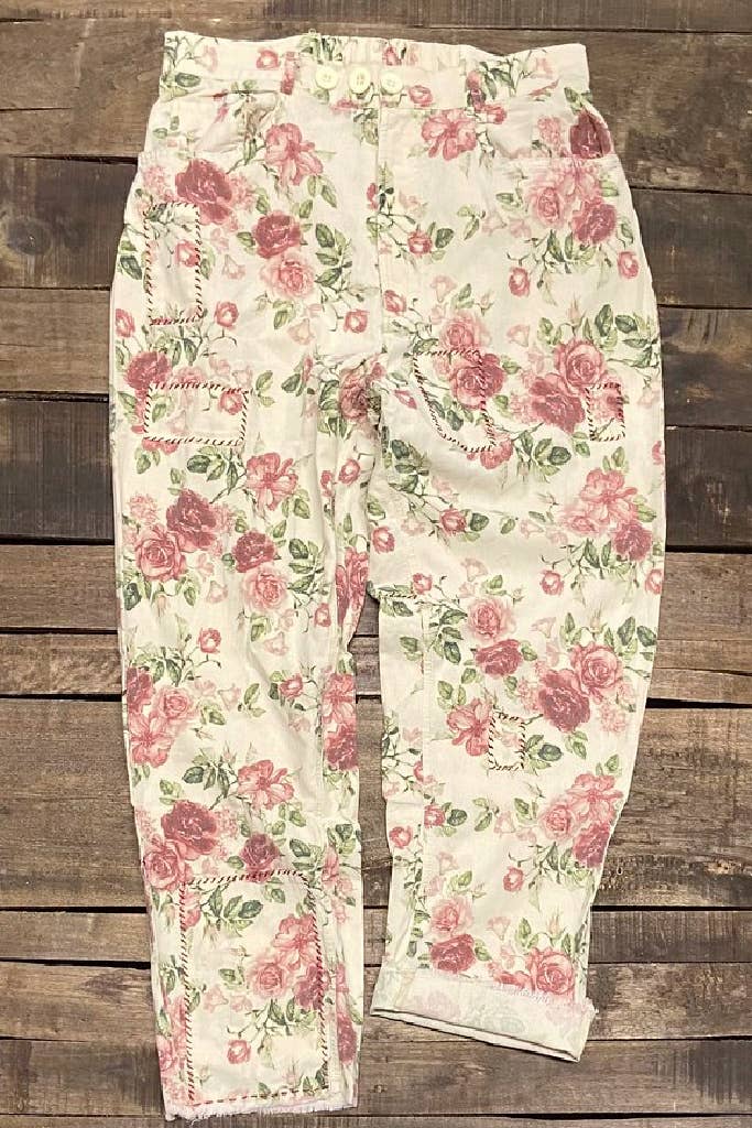 Vintage Roses Patchwork Pant