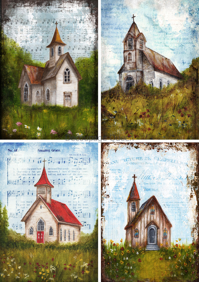 Four Churches, Teresa Rene Art