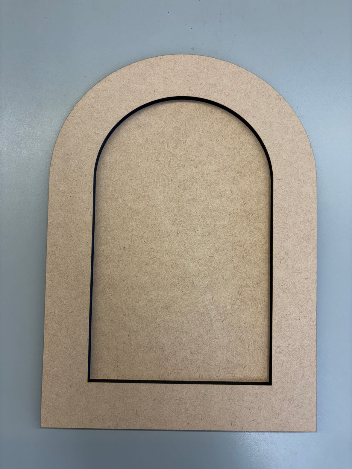 Custom two part arched style MDF frame