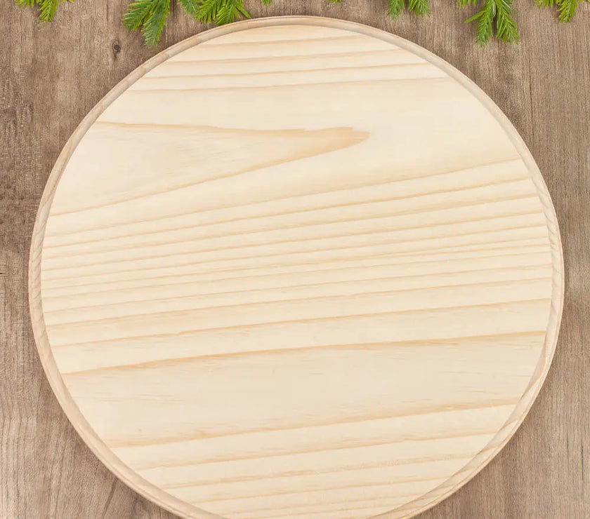15" Unfinished Wood Blank Round  Plaque
