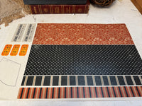 Halloween Custom papers for decoupage and mixed media Set of 2 (050)