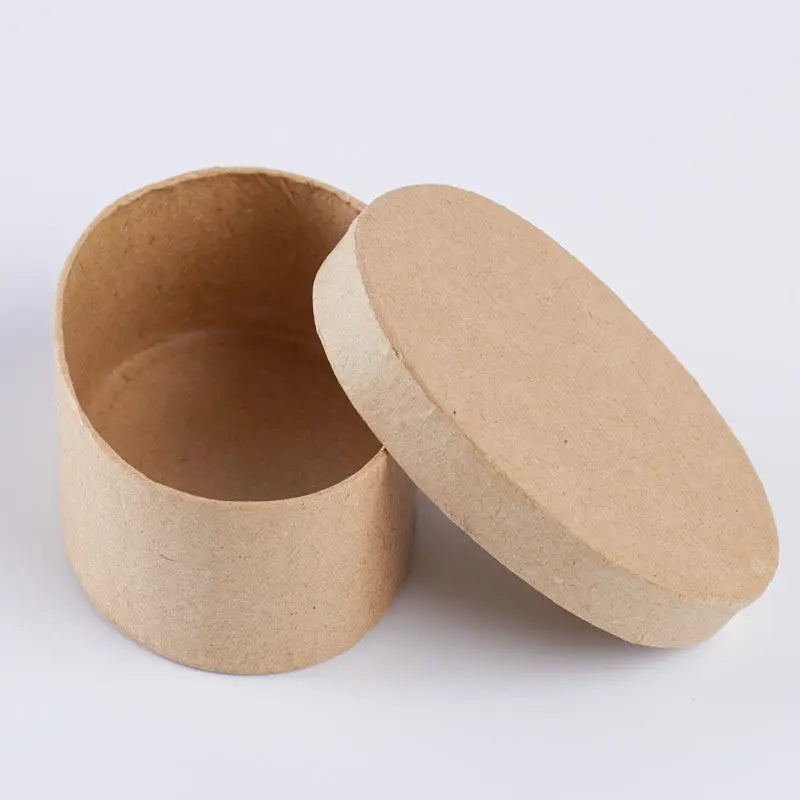 Oval mini paper mache box