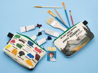 Bob Ross Canvas Pouch