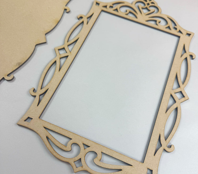 Vintage Frame 2 part  Plaque MDF
