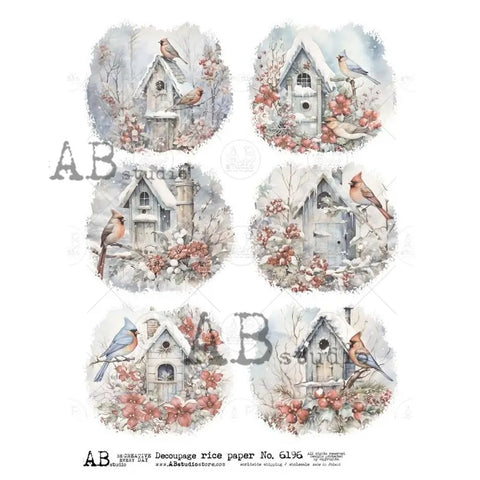 Winter Birdhouses 6196
