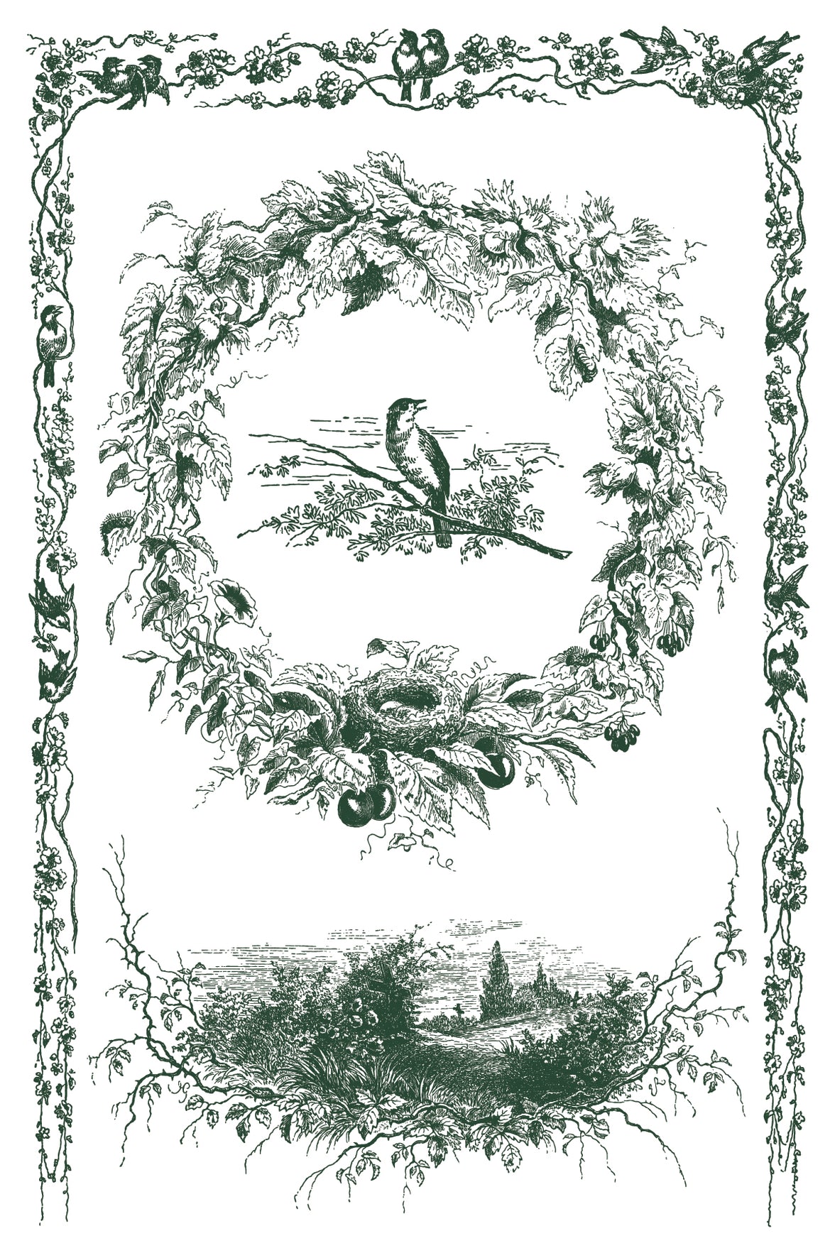 Little Lark IOD Paint Inlay 8x12 Pad