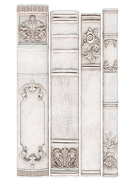 Decorative bookends with intricate designs on a white background