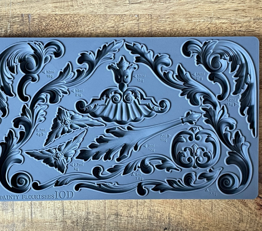 DAINTY FLOURISHES IOD Décor Mould