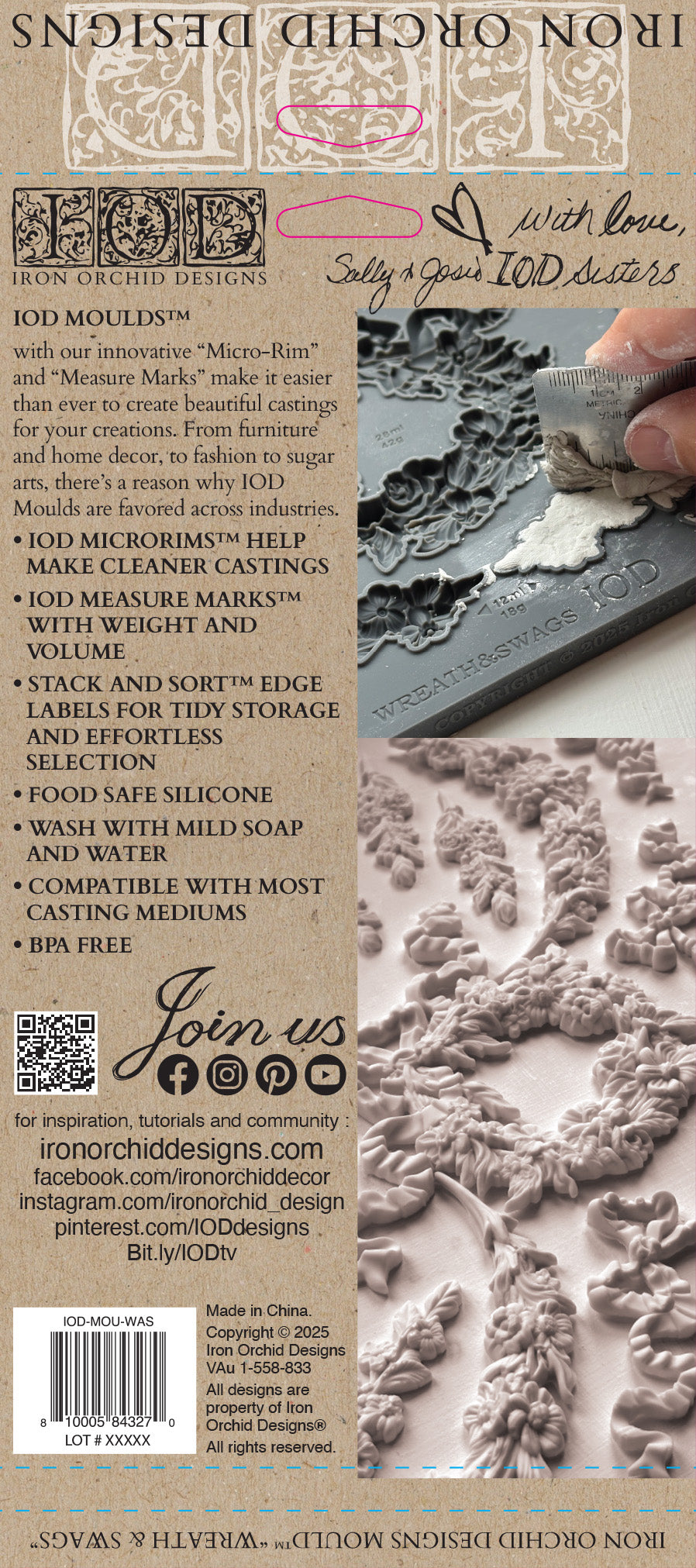 Wreath & Swags 6x10 IOD Mould™