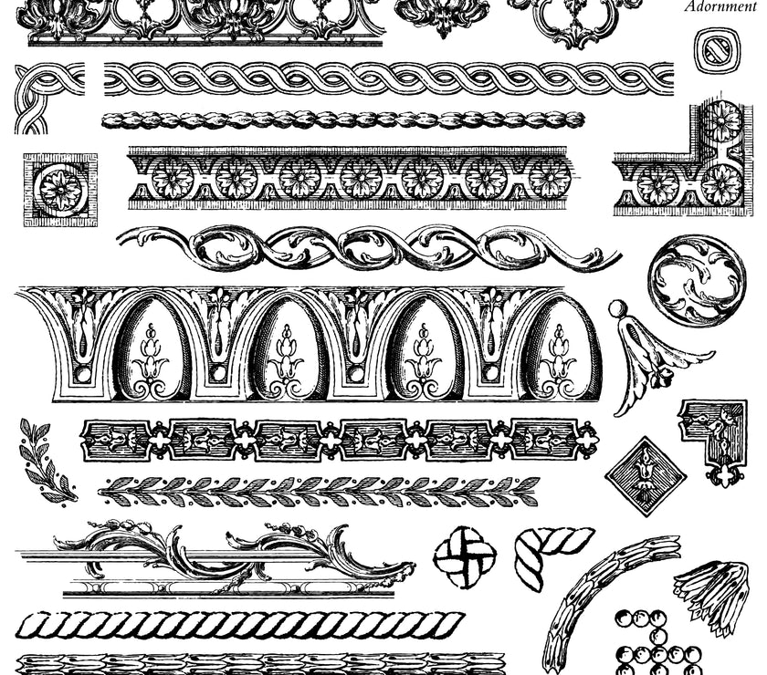 ADORNMENT  IOD Décor Stamp