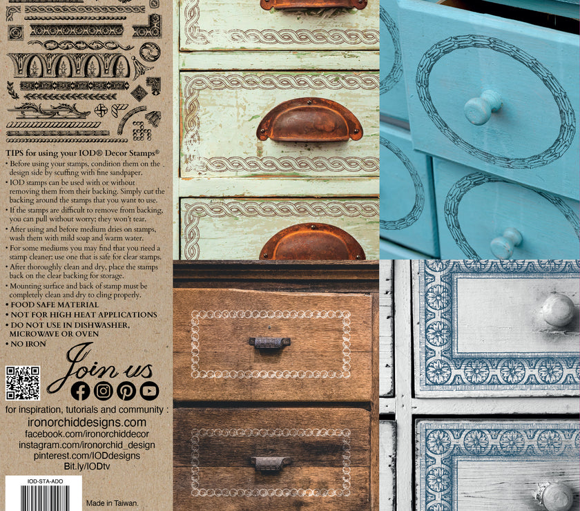 ADORNMENT  IOD Décor Stamp